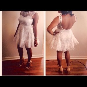 ASOS Petite White Lace Dress UK Size 8 Petite